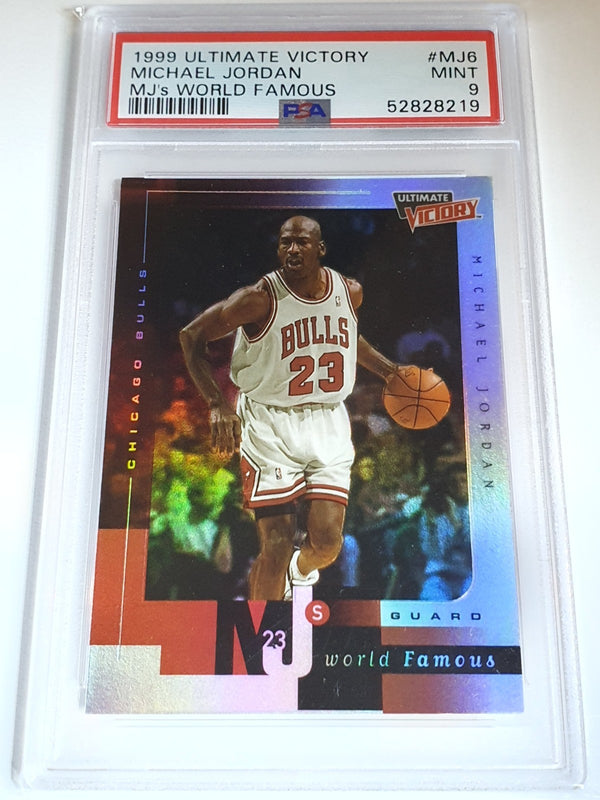 1999 UD Ultimate Victory Michael Jordan #MJ6 MJ's World Famous - PSA 9 (POP 9)