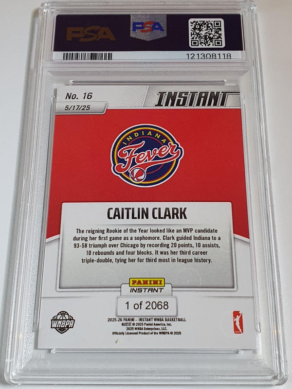 2025 Panini Instant WNBA Caitlin Clark #16 /2068 - PSA 10 (POP 28)