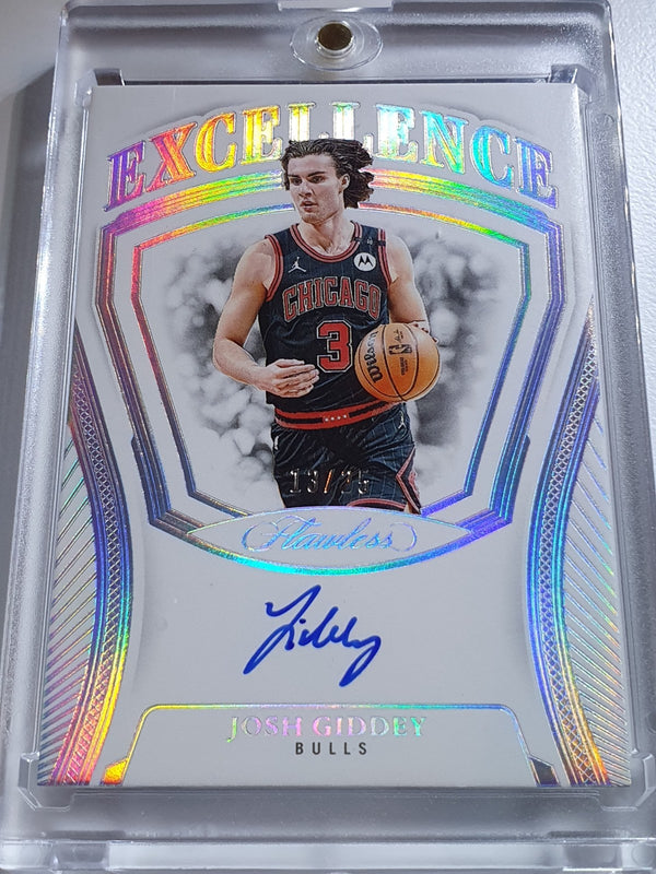 2024 Flawless Josh Giddey AUTO SILVER /25 Excellence (Bulls) - On Card Autograph
