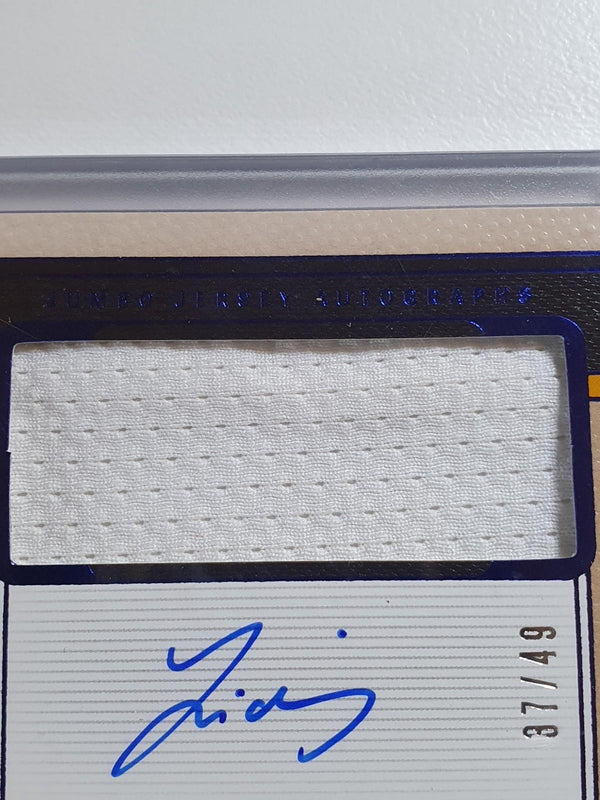 2024 One and One Josh Giddey AUTO BLUE /49 Jumbo Game Jersey - On Card Autograph