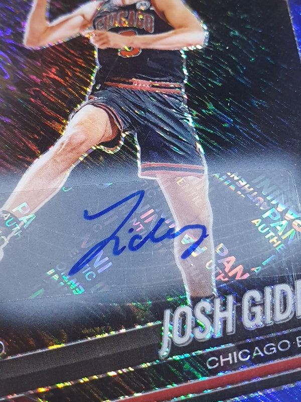2024 Prizm Black Josh Giddey AUTO BLUE SHIMMER /25 Autographs FOTL - Bulls