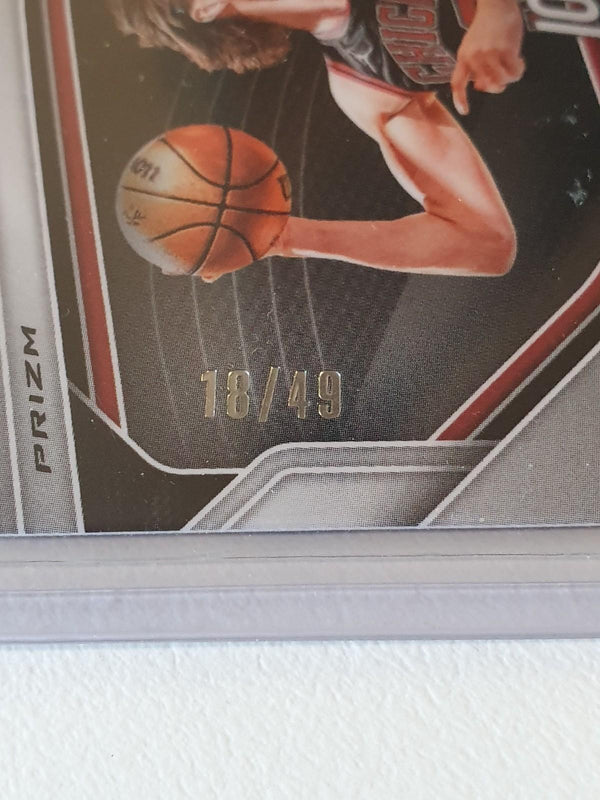 2024 Panini Prizm Black Josh Giddey #126 ORANGE /49 Holo Bulls - Ready to Grade