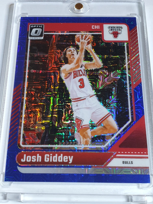 2024 Donruss Optic Josh Giddey #120 CHOICE BLUE /24 Holo (Bulls) - Rare