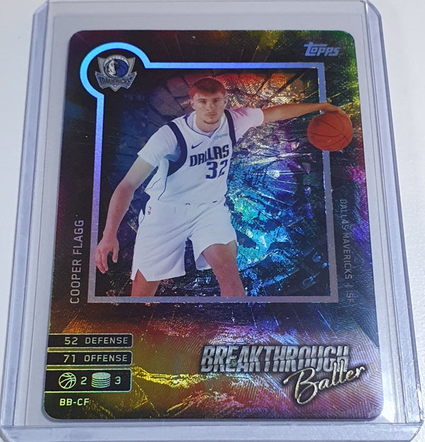 2025 Topps Match Attax Cooper Flagg Rookie #BB-CF Breakthrough Baller RC - Rare