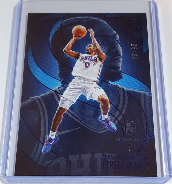 2024 Panini Silhouette Tyrese Maxey #34 BLUE /99 Holo - Ready to Grade