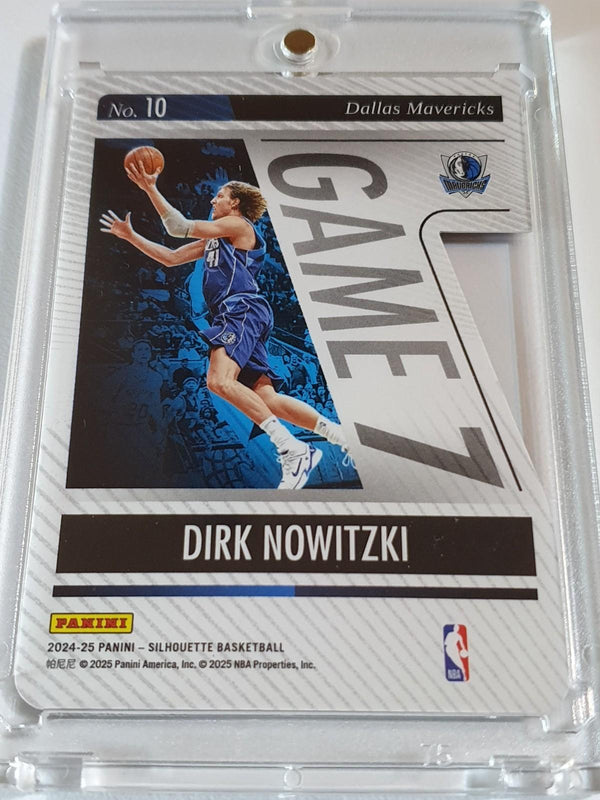 2024 Panini Silhouette Dirk Nowitzki #10 /99 Die Cut Game 7 - Ready to Grade
