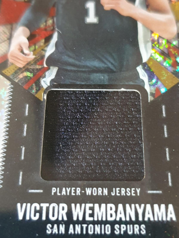 2025 Topps Victor Wembanyama #PATCH GLITTER FOIL Game Worn Jersey - Rare