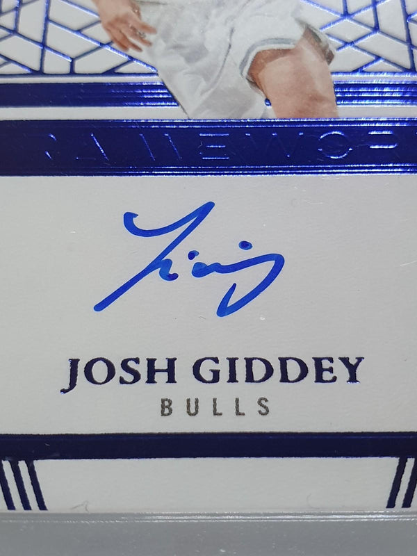2024 Flawless Josh Giddey AUTO SAPPHIRE /8 Framework (Bulls) - On Card Autograph