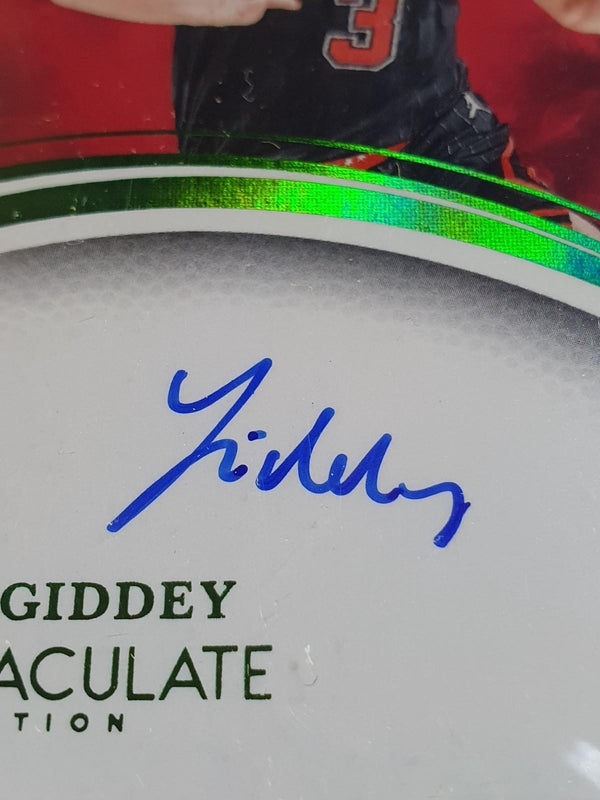 2024 Immaculate Josh Giddey AUTO GREEN 5/5 On Card Autograph PSA 9 (POP 1) Bulls