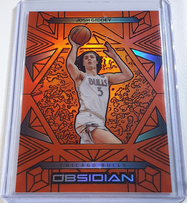 2024 Obsidian Josh Giddey #29 ELECTRIC ETCH ORANGE FLOOD /125 Holo (Bulls)