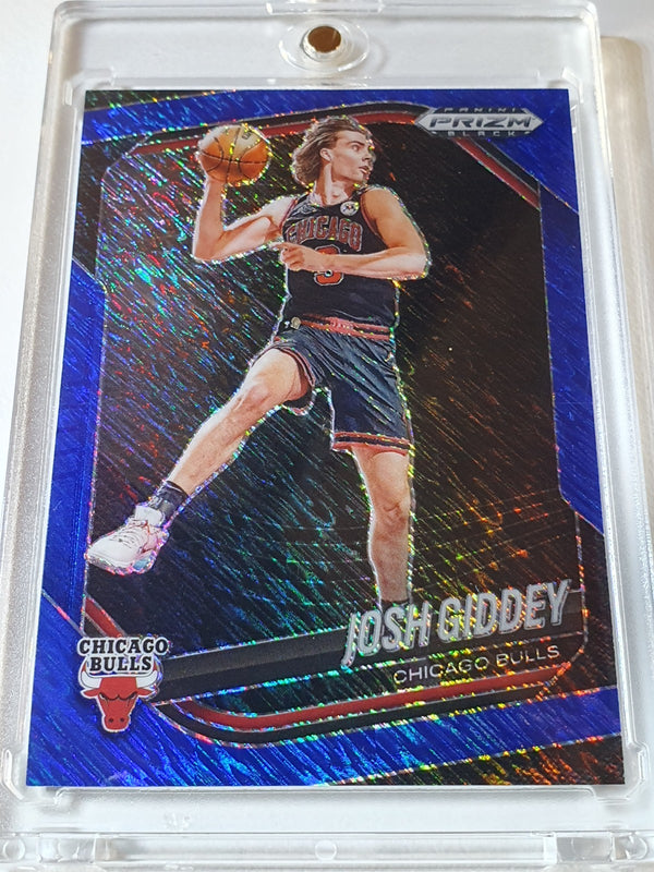 2024 Panini Prizm Black Josh Giddey #126 BLUE SHIMMER /35 Holo FOTL (Bulls)