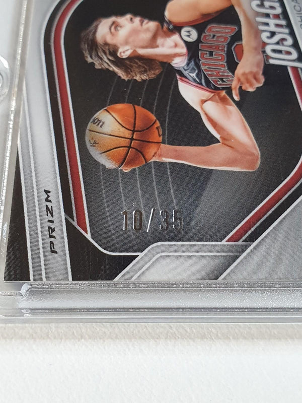 2024 Panini Prizm Black Josh Giddey #126 BLUE SHIMMER /35 Holo FOTL (Bulls)