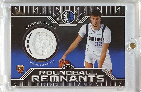 2025 Topps Cooper Flagg Rookie #PATCH Player Worn Jersey RC - Ready to Grade