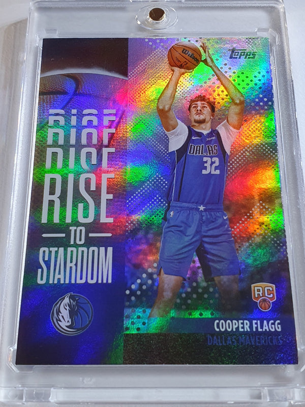 2025 Topps Cooper Flagg Rookie #RTS-1 RAINBOW FOILBOARD Rise to Stardom RC