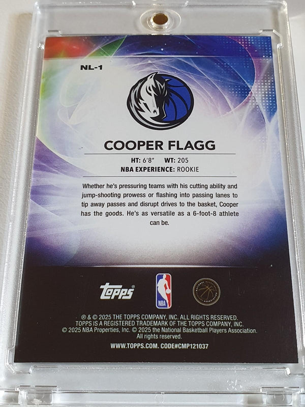 2025 Topps Cooper Flagg Rookie #NL-1 RAINBOW FOILBOARD No Limit RC - Rare