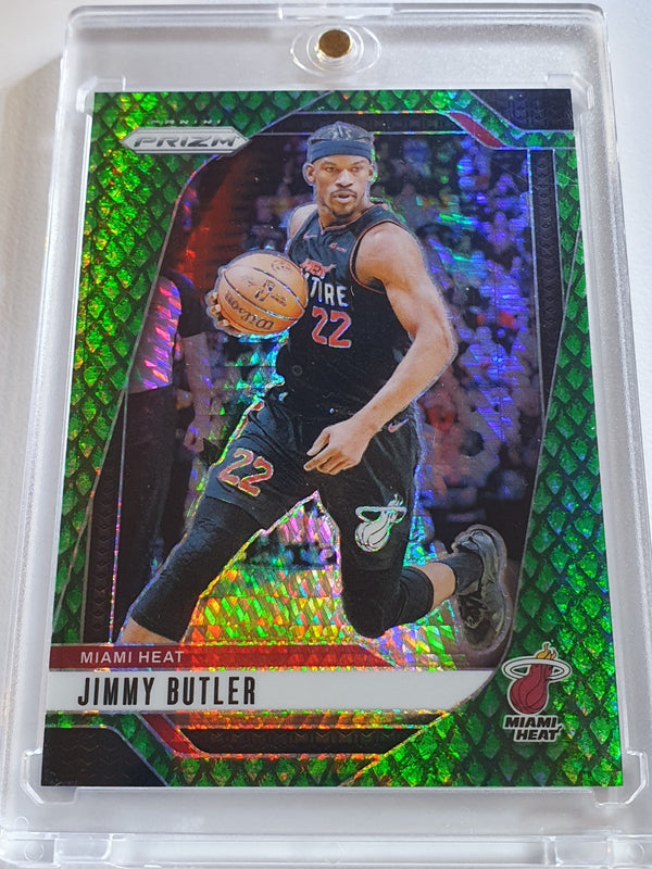 2024 Panini Prizm Jimmy Butler #164 JADE DRAGON SCALE /48 Holo - Ready to Grade
