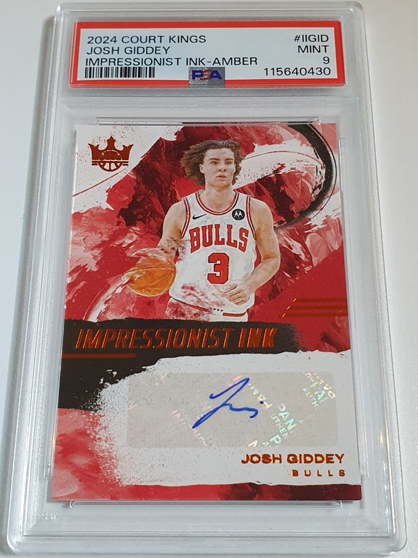 2024 Court Kings Josh Giddey AUTO AMBER /49 Autograph Ink - PSA 9 (POP 2)