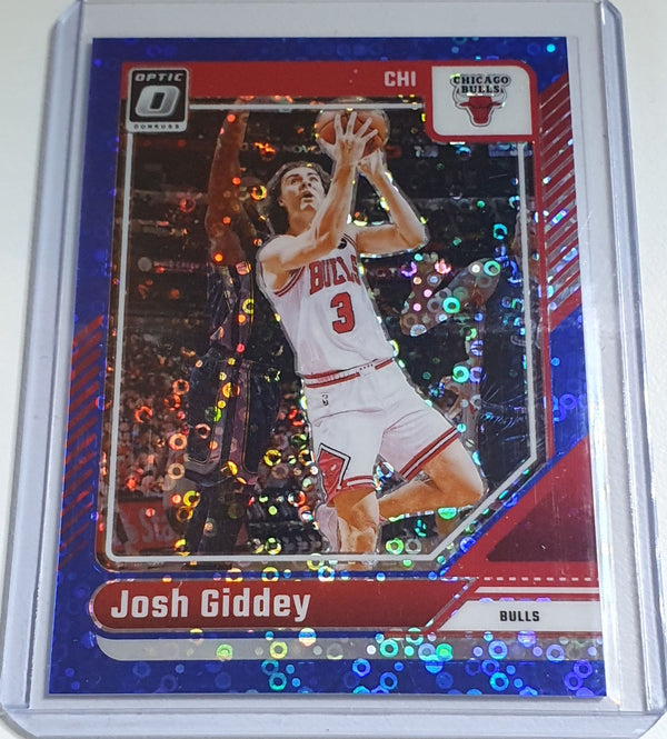 2024 Donruss Optic Josh Giddey #120 FAST BREAK BLUE /49 Holo (Bulls) - Rare