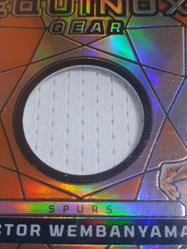 2023 Obsidian Victor Wembanyama Rookie #PATCH ORANGE FLOOD /99 Jersey RC - PSA 9