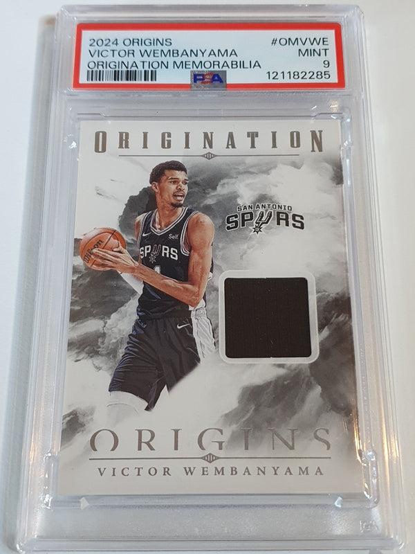 2024 Panini Origins Victor Wembanyama #PATCH Game Worn Jersey - PSA 9 (POP 2)