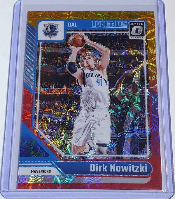 2024 Donruss Optic Dirk Nowitzki #247 RED GOLD SCOPE /99 Holo - Rare