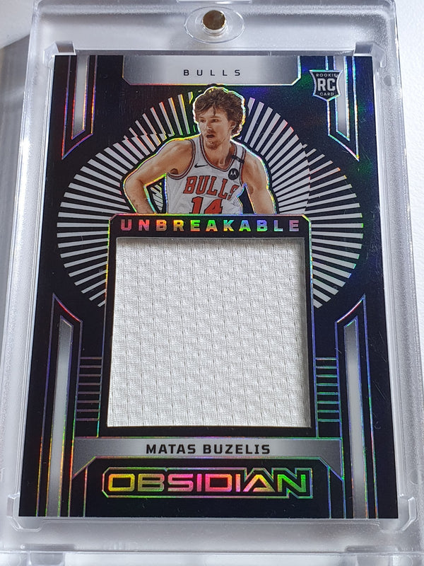 2024 Panini Obsidian Matas Buzelis Rookie #PATCH /249 Jumbo Jersey RC - Rare