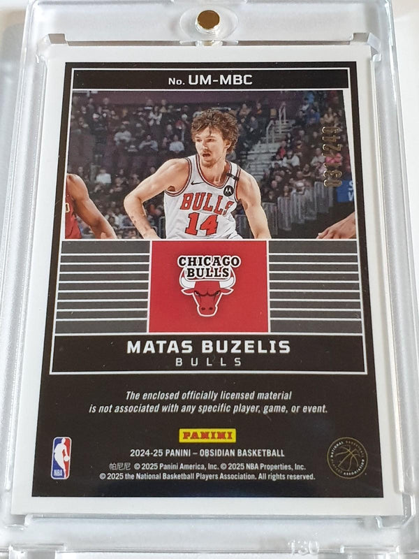 2024 Panini Obsidian Matas Buzelis Rookie #PATCH /249 Jumbo Jersey RC - Rare