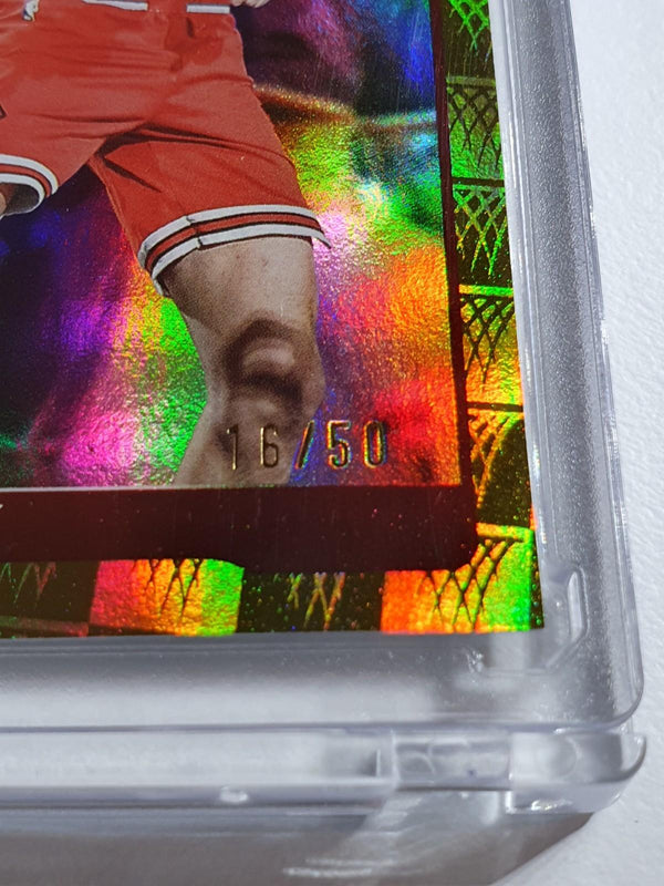 2025 Topps Flagship Josh Giddey #35 SEASON TIP OFF GOLD FOILBOARD /50 (Bulls)