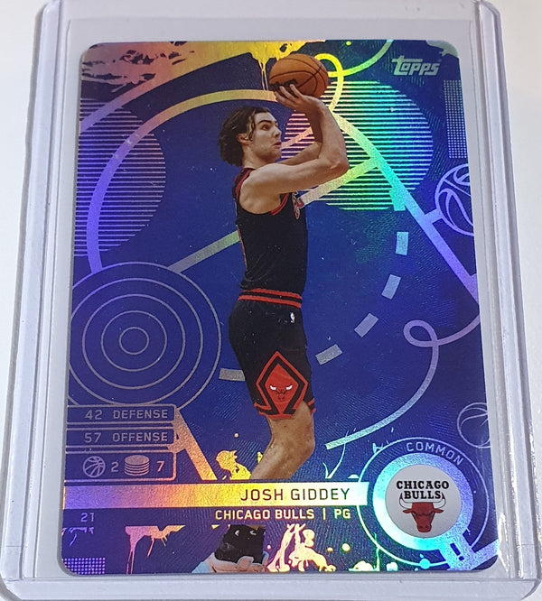 2025 Topps Match Attax Josh Giddey #21 BLUE Holo (Bulls) - Ready to Grade