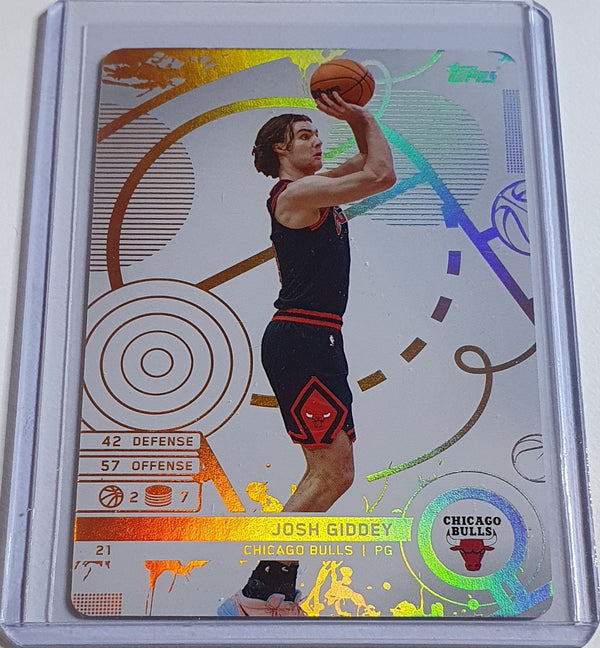 2025 Topps Match Attax Josh Giddey #21 WHITE Holo (Bulls) - Ready to Grade