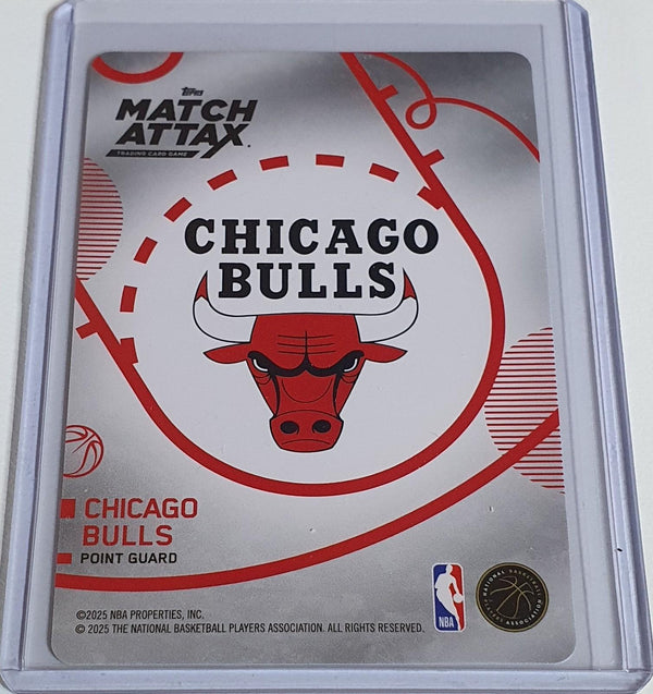 2025 Topps Match Attax Josh Giddey #21 WHITE Holo (Bulls) - Ready to Grade