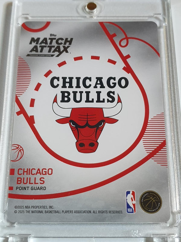 2025 Topps Match Attax Josh Giddey #21 UNCOMMON BLACK (Bulls) - Ready to Grade
