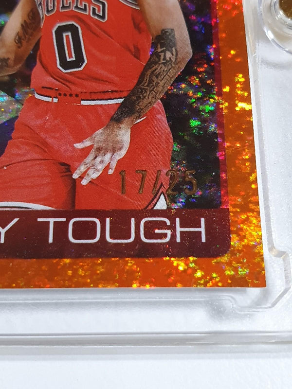 2025 Topps Flagship Josh Giddey Chicago Bulls #277 ORANGE HOLO FOIL /25 - Rare