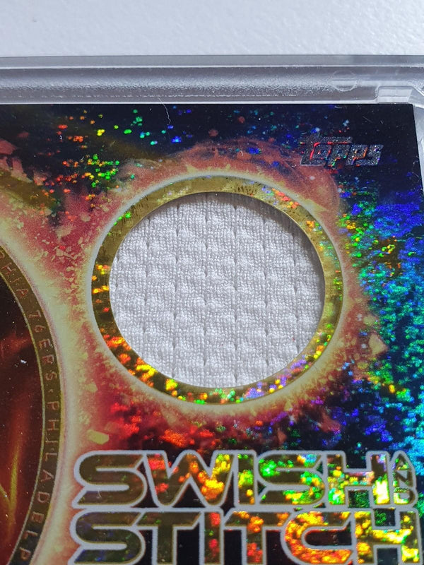 2025 Topps Basketball Tyrese Maxey #PATCH GOLD HOLO FOIL /50 Game Worn Jersey