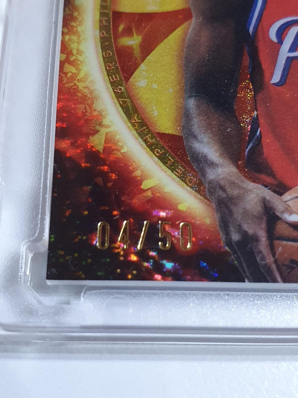 2025 Topps Basketball Tyrese Maxey #PATCH GOLD HOLO FOIL /50 Game Worn Jersey