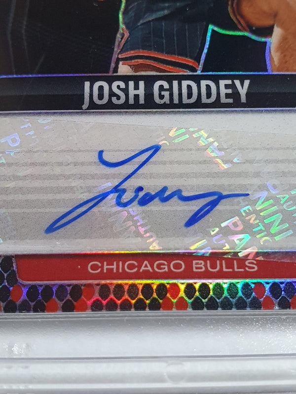 2024 Panini Prizm Black Josh Giddey AUTO SNAKESKIN /15 Holo Signatures - Bulls
