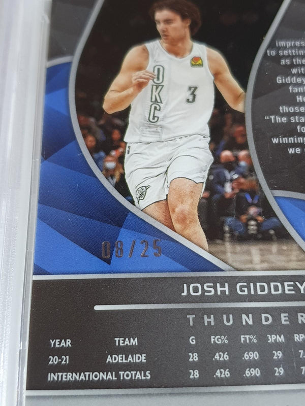 2021 Panini Spectra Josh Giddey Rookie #104 META /25 Holo RC - PSA 9 (POP 5)