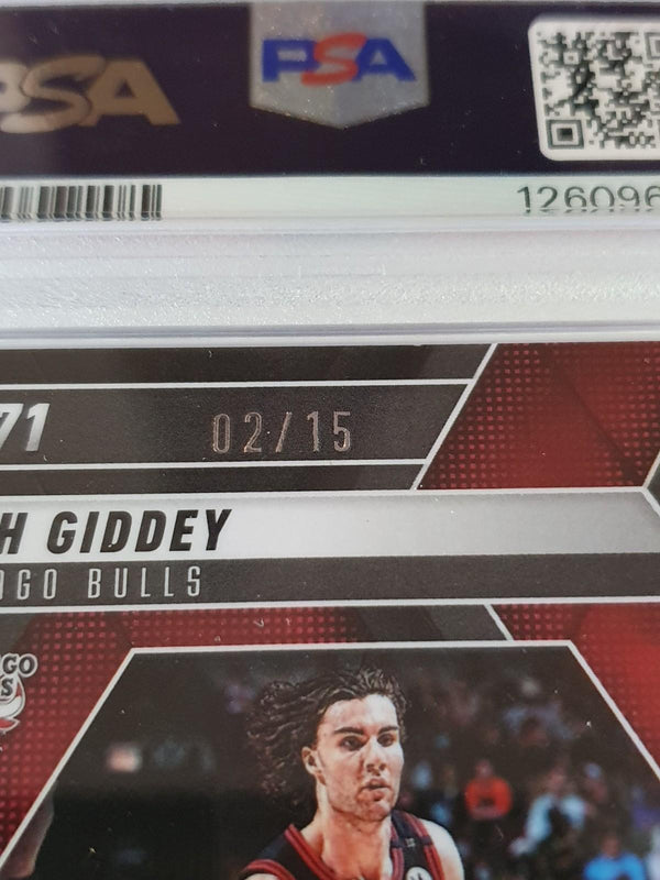 2024 Panini Mosaic Josh Giddey #71 TESSELLATION /15 Holo (Bulls) - PSA 9 (POP 1)