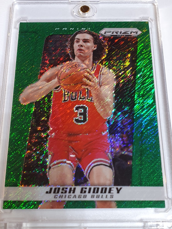 2024 Panini Prizm Deca Josh Giddey #123 GREEN SHIMMER /12 Holo FOTL Bulls - Rare