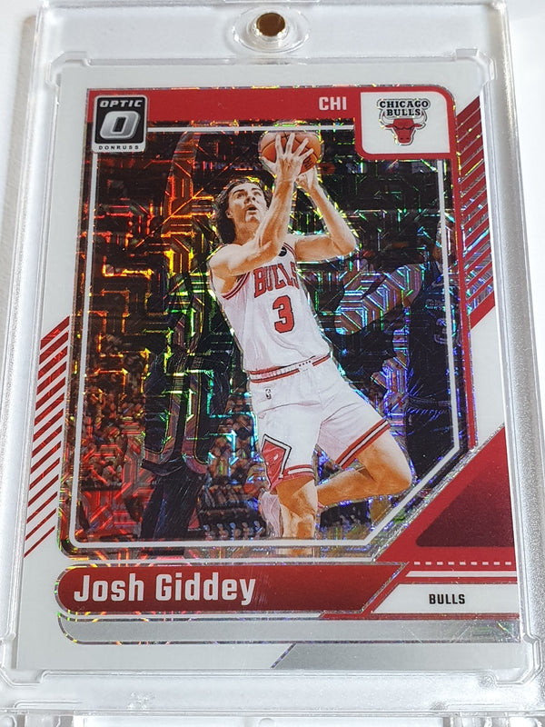 2024 Panini Donruss Optic Josh Giddey #120 CHOICE WHITE /48 Holo (Bulls) - Rare