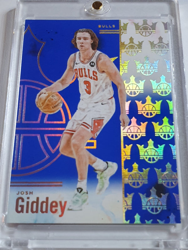 2024 Panini Court Kings Josh Giddey #79 SAPPHIRE /25 Holo Bulls - Ready to Grade
