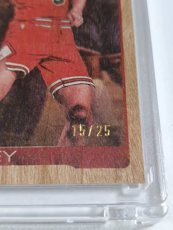 2025 Topps Flagship Josh Giddey #35 WOOD /25 Holo (Bulls) - Ready to Grade