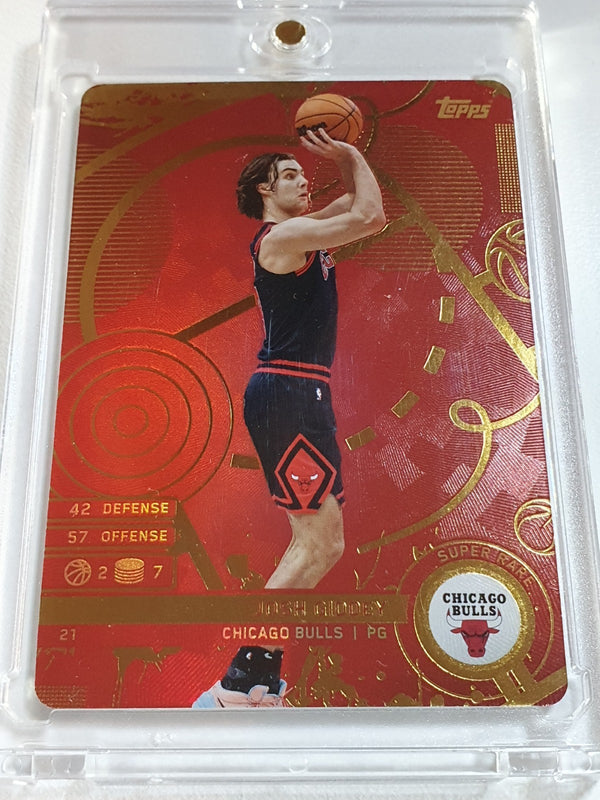 2025 Topps Match Attax Josh Giddey #21 SUPER RARE RED (Bulls) - Ready to Grade