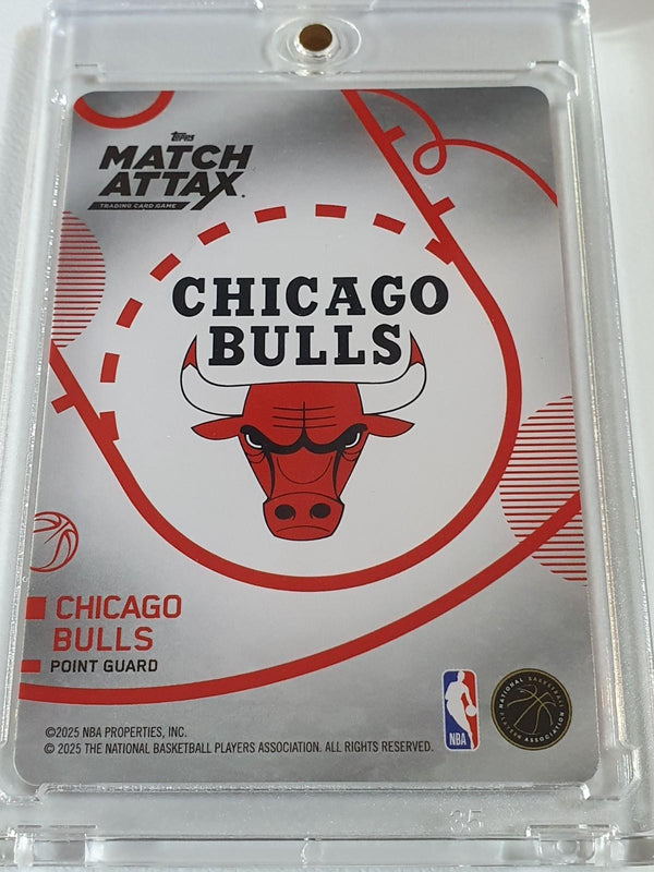 2025 Topps Match Attax Josh Giddey #21 SUPER RARE RED (Bulls) - Ready to Grade