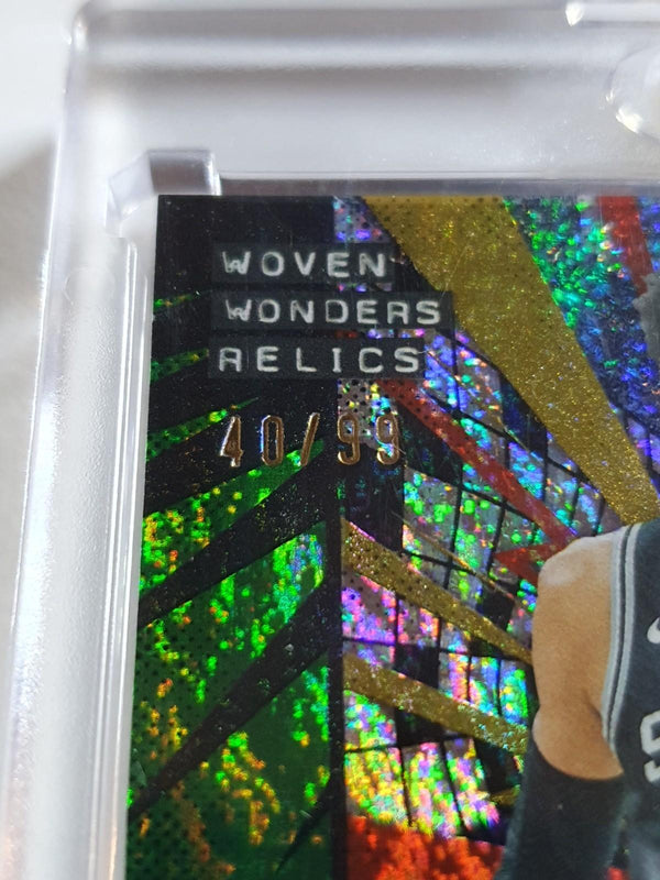 2025 Topps Victor Wembanyama #PATCH GREEN HOLO FOIL /99 Game Worn Jersey - Rare