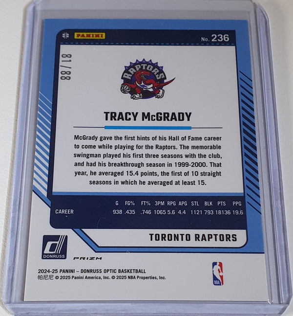 2024 Panini Donruss Optic Tracy McGrady #236 CHOICE RED /88 Holo - Rare