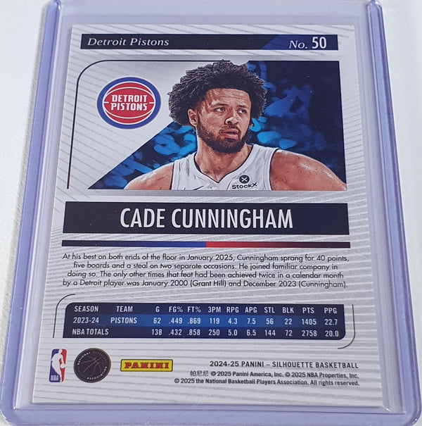 2024 Panini Silhouette Cade Cunningham #50 PURPLE /125 Edition - Ready to Grade