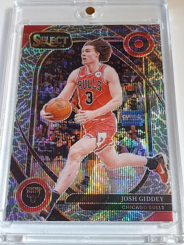 2024 Panini Select Josh Giddey #238 SILVER ELEPHANT Prizm (Bulls) - Very Rare