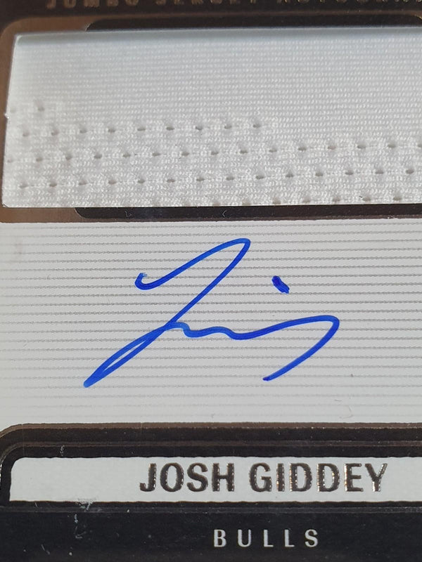 2024 One and One Josh Giddey AUTO /75 Jumbo Game Jersey - On Card Autograph