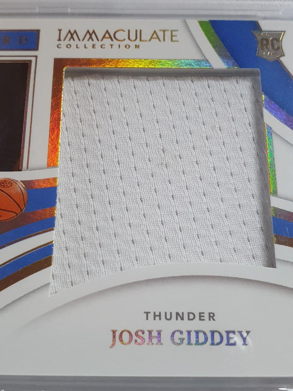 2021 Immaculate Josh Giddey Rookie #PATCH /99 Jumbo Jersey - PSA 10 (POP 1) RC